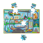 Melissa Race Around The World Tracks Floor Puzzle 48 Pieces