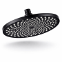 Round Rainfall Shower Head - 25CM 250MM Matt Black