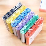5 Rolls 1 Pack: 55PCS 15.14 L Disposable Thin Trash Bags For Bathroom Kitchen Office Restaurant Cleaning - Industrial And Commer