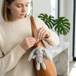 Necktie Rabbit Plush Keychain Pendant