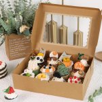 Kraft Paper 12 Cupcake Box With Inserts 32.5X25X9CM 1X20