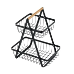 Ashcomonline Steel Fruits vegetables Kitchen Rack Aluminium Fruits vegetables Kitchen Rack