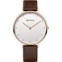 Rose & Brown Leather Gents Watch 14839-564