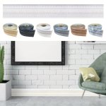 1PC Skirting Line Wall Sticker Skirting Line 3D Wall Sticker Foam Self-adhesive Tv Background Wall Door Frame Trim Line Sticker