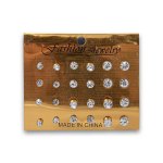 Fashion Earrings Diamond Jewelry 12 Pair