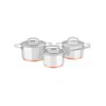 Legend Heritage Chef 6 Piece Stainless Steel Cookware Set Silver