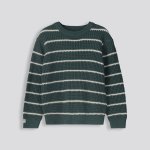 BOYS Striped Jumper - 10 Emerald