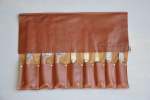 Knife Roll Knifes Not Included - Choc Brown