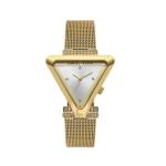 Womens Gold Mesh Strap Watch
