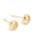 Waterproof Gold Plated Stainless Steel Cubic Zirconia November Birthstone Bezel Set Stud Earrings