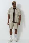Pull On Shorts - XL Taupe