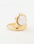 Goldair Gold Organic Pearl Band Ring - M/l