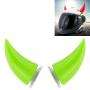 2 Pcs Motorcycle Helmet Devil Decoration Motorbike Helmet Suction Cups Horns Decoration Headwear Sucker Fluorescent Green