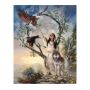 Diamond Painting Diy Kit Full Drill 50X40CM- Wolf Indians And Eagles