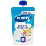 Purity Pouch Yoghurt And Mixed Fruit 150ML