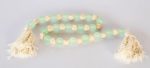 Aqua & Wood Beads On String – 86CM