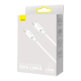 Baseus Superior Charging Cable C-L PD 20W White 1M