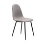 - Allan Fabric Dining Chair - Grey/black