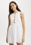 Cotton On Casey Cutwork MINI Dress - White
