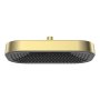 Brushed Brass Shower Head - Squared