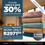 Lobola Comfort Bundle - Take 5 Belfiore Finesse 200 X 200 Plain Assorted - 5 X 1 Ply 200 X 200 Cm Double Queen