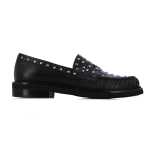 Stud Slip-on Loafers -black