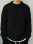 Men's Solid Knitted Pullover Casual Long Sleeve Crew Neck Sweater For Fall Winter