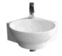 Counter Top Ceramic Basin / Table Top Corner White - Lily