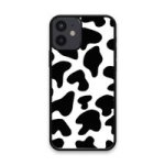 Custom Printed Tpu Cases - Apple Iphone 12 MINI & 39 Black Cow Print& 39 By