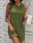 Drawstring Sleeveless Hooded Dress Casual Dress For Spring & Summer Women's Clothing