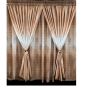 Brown And White Theme Curtain & Lace Width 500CM Width 240CM