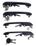 Outdoor Handle Set With Key - Compatible With Vw Golf 1 2 City Fox