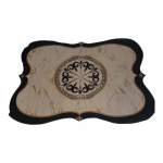 Smte Quality Large 3D Printed European Style Rug White & Black F1 B01 With Keychain