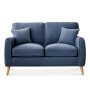 Amy Velvet 2 Seater Sofa /couch - Dark Blue