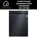 Defy LG Matte Black Quadwash Steam Dishwasher - 14PL Setting