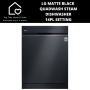 Defy LG Matte Black Quadwash Steam Dishwasher - 14PL Setting