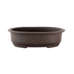 Japanese Deep Unglazed Oval Container - Large 300 X 255 X 85MM