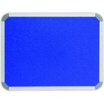 Parrot Notice Board - Info Board Aluminium Frame 3000 X 1200MM - Royal Blue