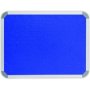 Parrot Notice Board - Info Board Aluminium Frame 3000 X 1200MM - Royal Blue