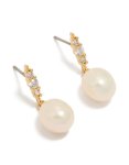 Goldair Gold Plated Cubic Zirconia Vine Drop Earrings