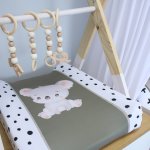 Changing Mat Cover Monochrome Green Koala Set