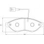 Peugeot Kbc Brake Pads Front For Citroen Fiat Boxer - Spares Direct