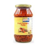 Fresh Turmeric Pickle Lili Haldi Nu Athanu 500G - Ayurvedic Raw Golden Turmeric Root Shreds In Cold-pressed Oil Promotes Immune