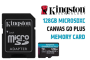 Kingston 128GB Microsdxc Canvas Go Plus Memory Card