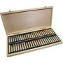 Set Of Oil Pastels - Wooden Box 50 Assorted