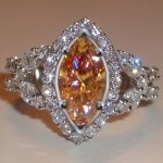Sparkling Elegant Copper Band Ring Inlaid Shiny Zirconia Luxury Romantic Bridal Engagement Wedding Band Cocktail Prom Ring