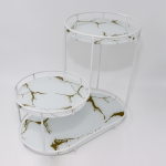 Luxury Two-tier Cake Stand ST-2TX39W Impressive