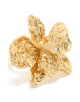 Goldair Gold Plated Large Molten Flower Ring - M l