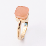 Aster Gold Stack Amber Crystal Ring - 8 Amber