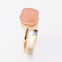 Aster Gold Stack Amber Crystal Ring - 8 / Amber